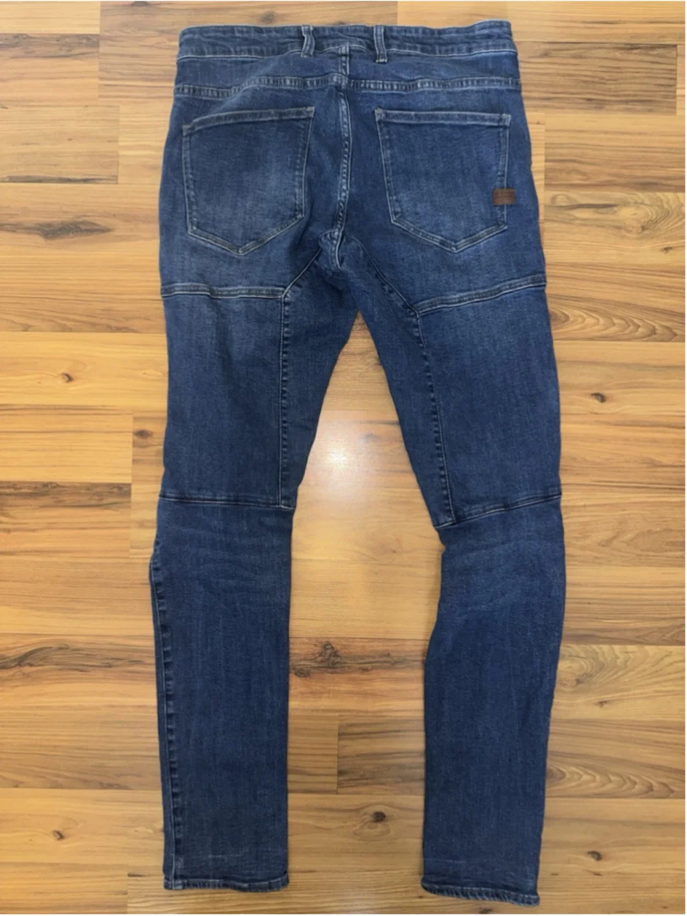 G-Star Raw Rackam 3D Skinny Jeans Moto Biker Dark Wash Stretch 33x33 Streetwear